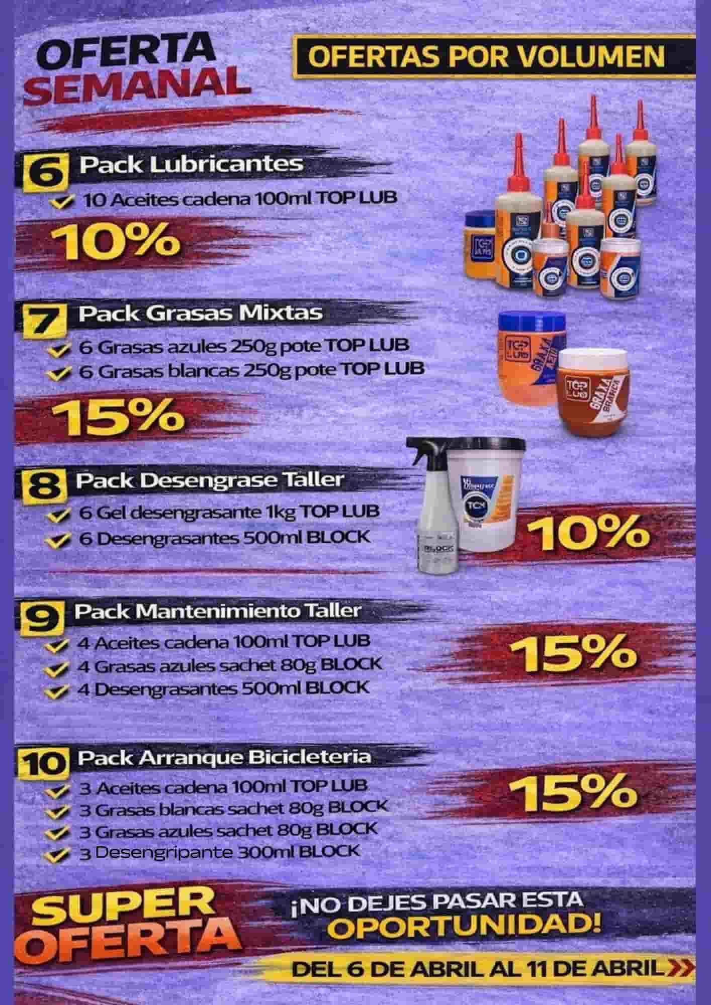 PACK ARRANQUE BICICLETERIA